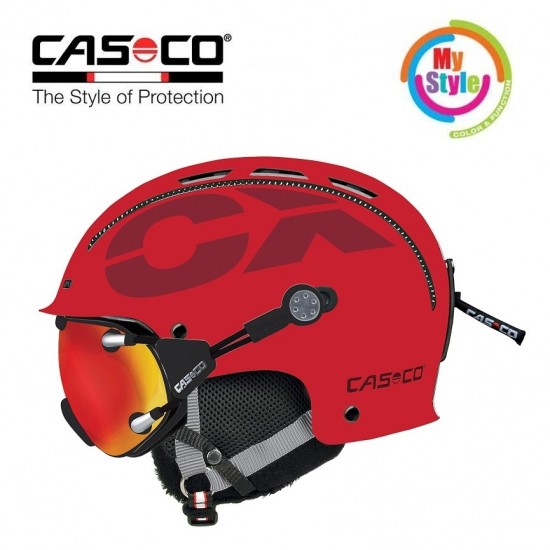 Slidinėjimo šalmas CASCO CX-3 Icecube Red