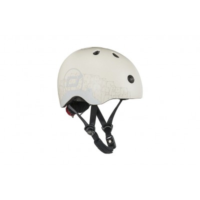Dviratininko šalmas Scoot And Ride Reflective Helmet Ash (Vaikiškas)